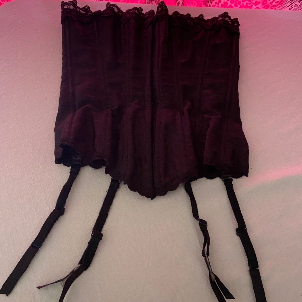 Vintage Black lace up style Corset